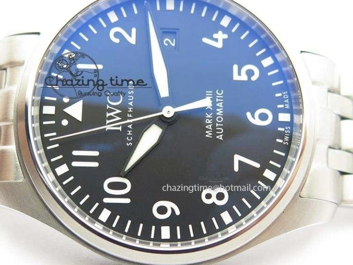 MIROTIME 0519 Compact Mark XVIII IW327001 SS Mk Maker Best Edition Black Dial On SS Bracelet A 7301